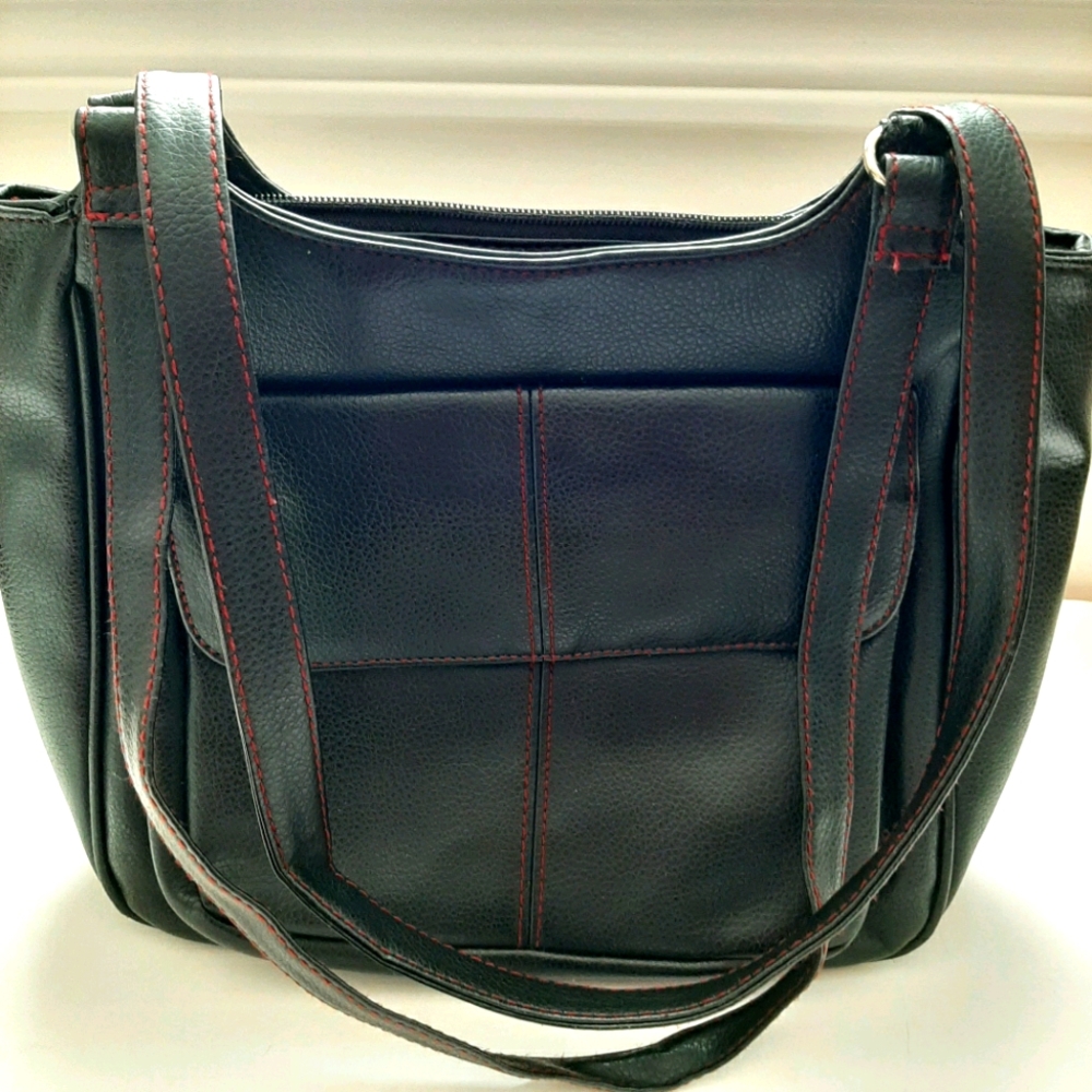 Black Leather Shoulder Bag